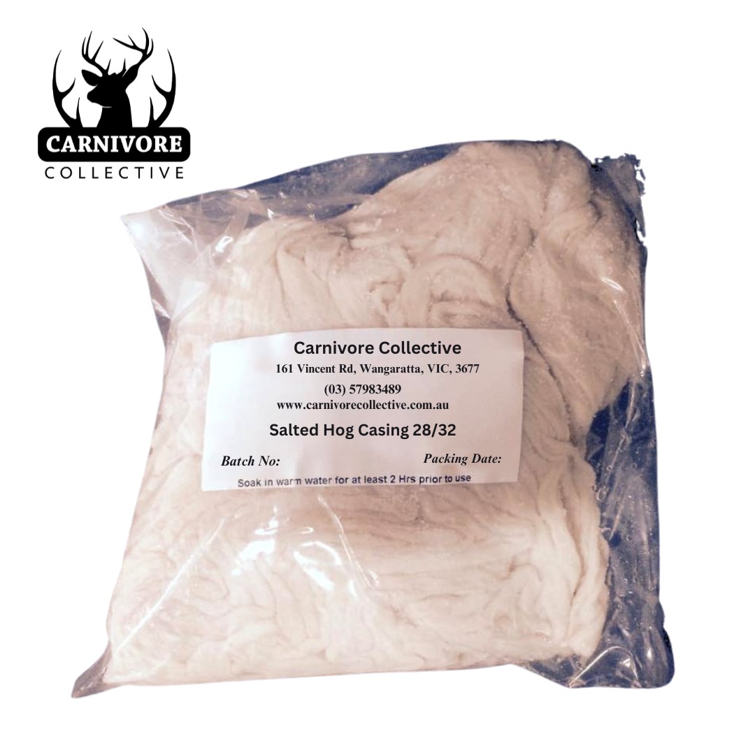 Carnivore Collective Natural Graded 28-32mm Thick Hog Sausage Casings 91m Pack