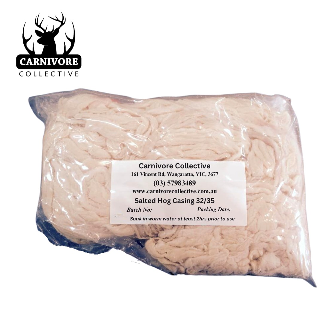 Carnivore Collective Natural Graded 32-35mm Thick Hog Sausage Casings 91M Pack