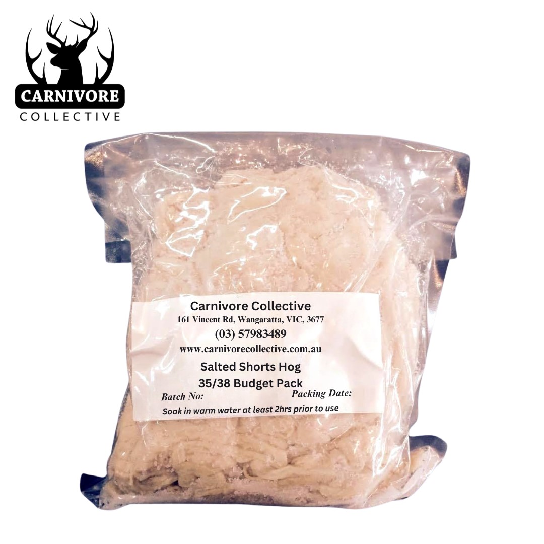 Carnivore Collective Natural Graded 35-38mm Thick Hog Sausage Casings 40M Pack