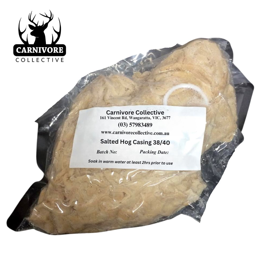 Carnivore Collective Natural Graded 38-40mm Cacciatore Hog Salami Casings 91M Pack