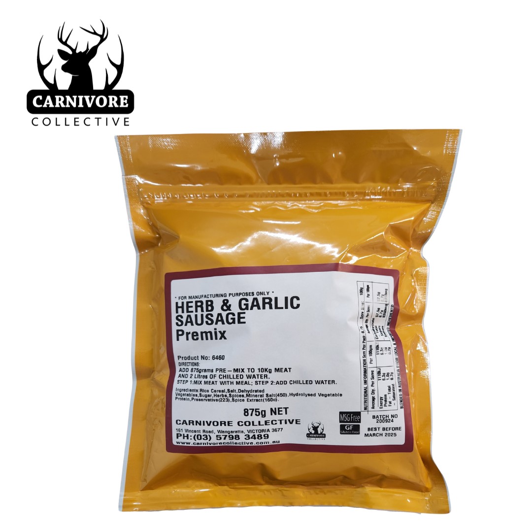 Carnivore Collective 875g Herb & Garlic Sausage Seasoning