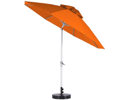 Monterey Auto Tilt Umbrella Orange Tilted