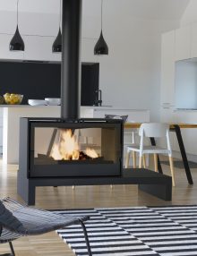 Axis I1000 FS Double Sided Fireplace (2)