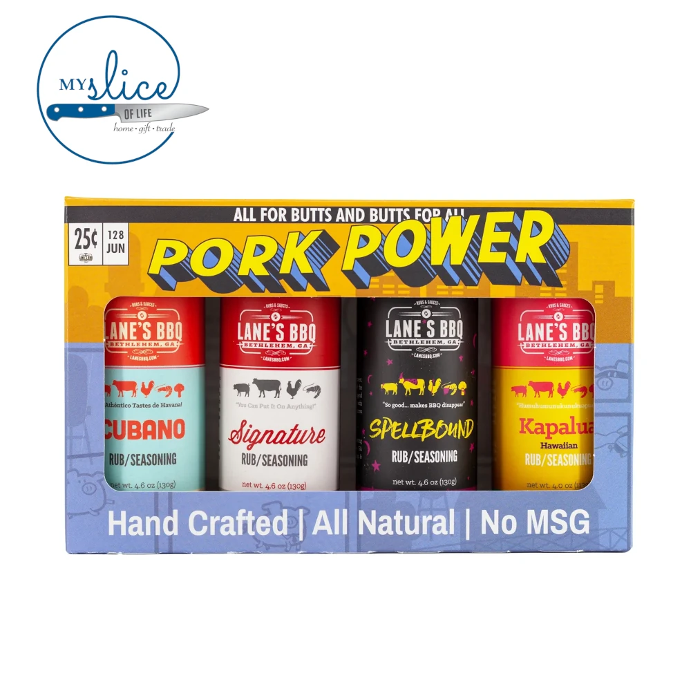Lanes Pork Power 4 Rub Gift Set