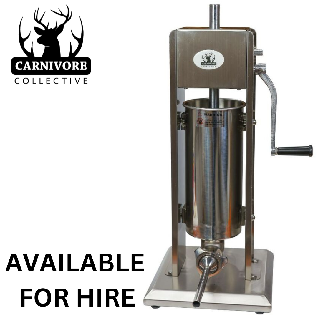 5L Carnivore Collective Vertical Sausage Filler – HIRE per day or weekend