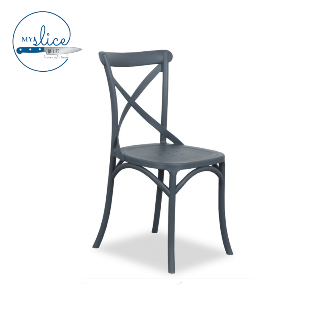 Heritage Outdoor Dining Chair Charcoal (1)