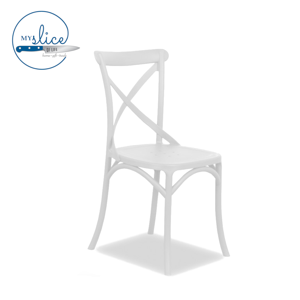 Heritage Outdoor Dining Chair White (1)