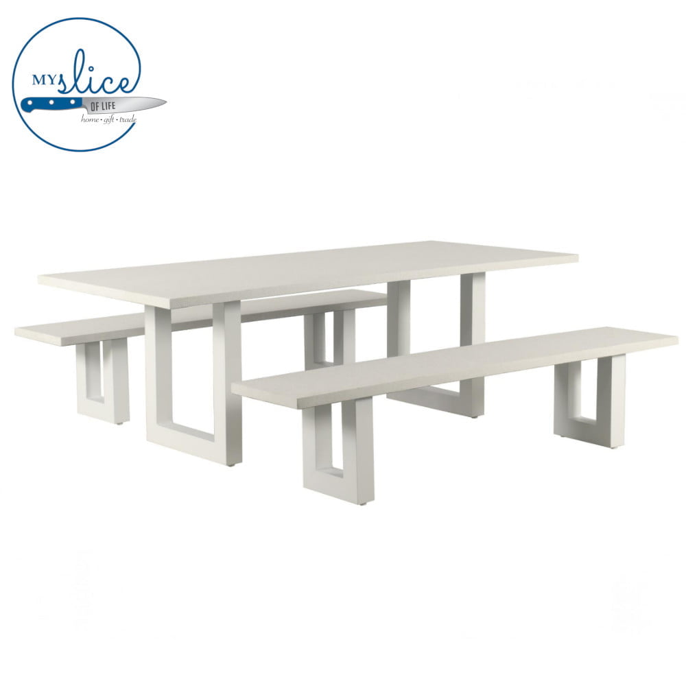 Shift Concrete Outdoor Dining Table - Terrazzo (3)