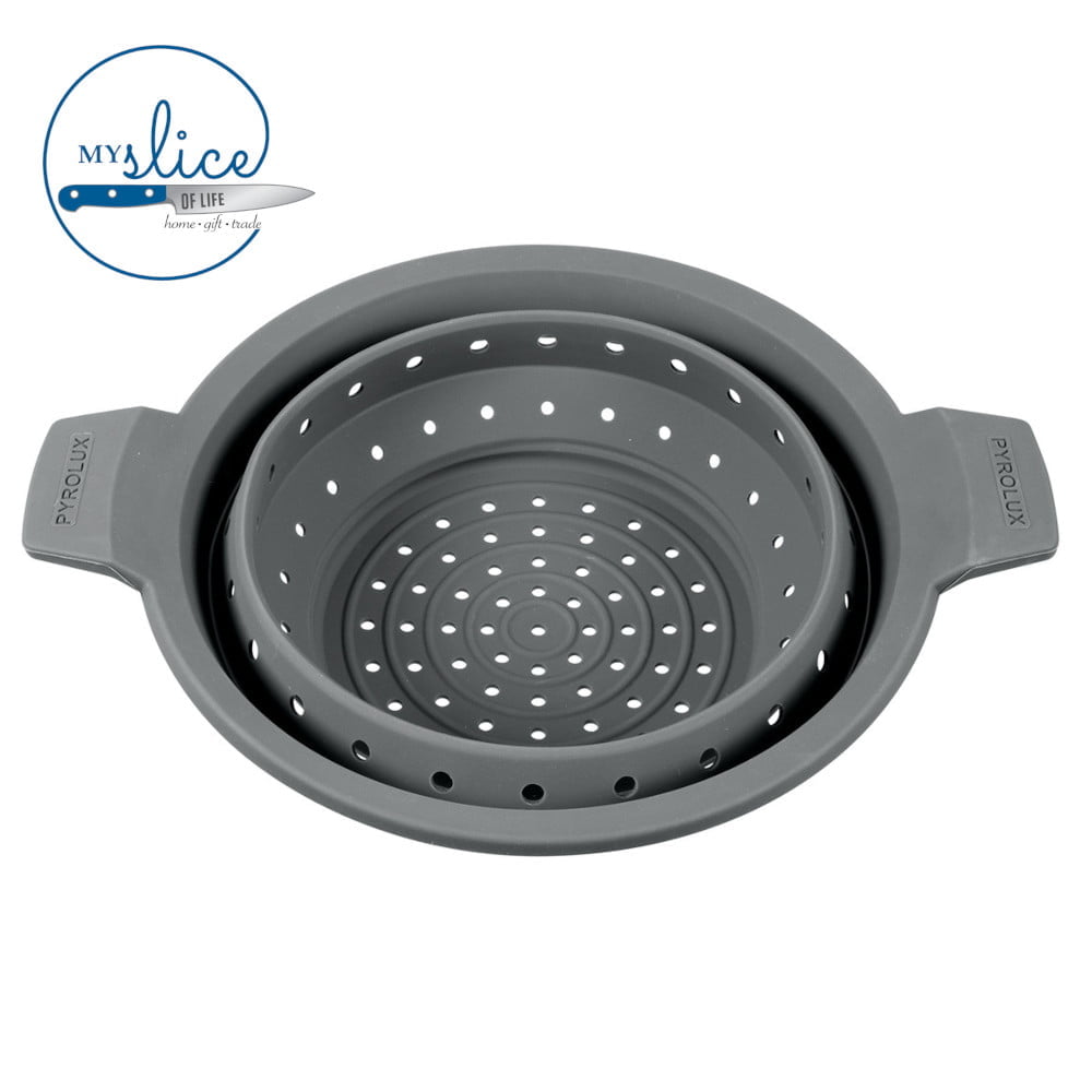Pyrolux Collapsible Silicone Colander Steamer insert 2 Sizes