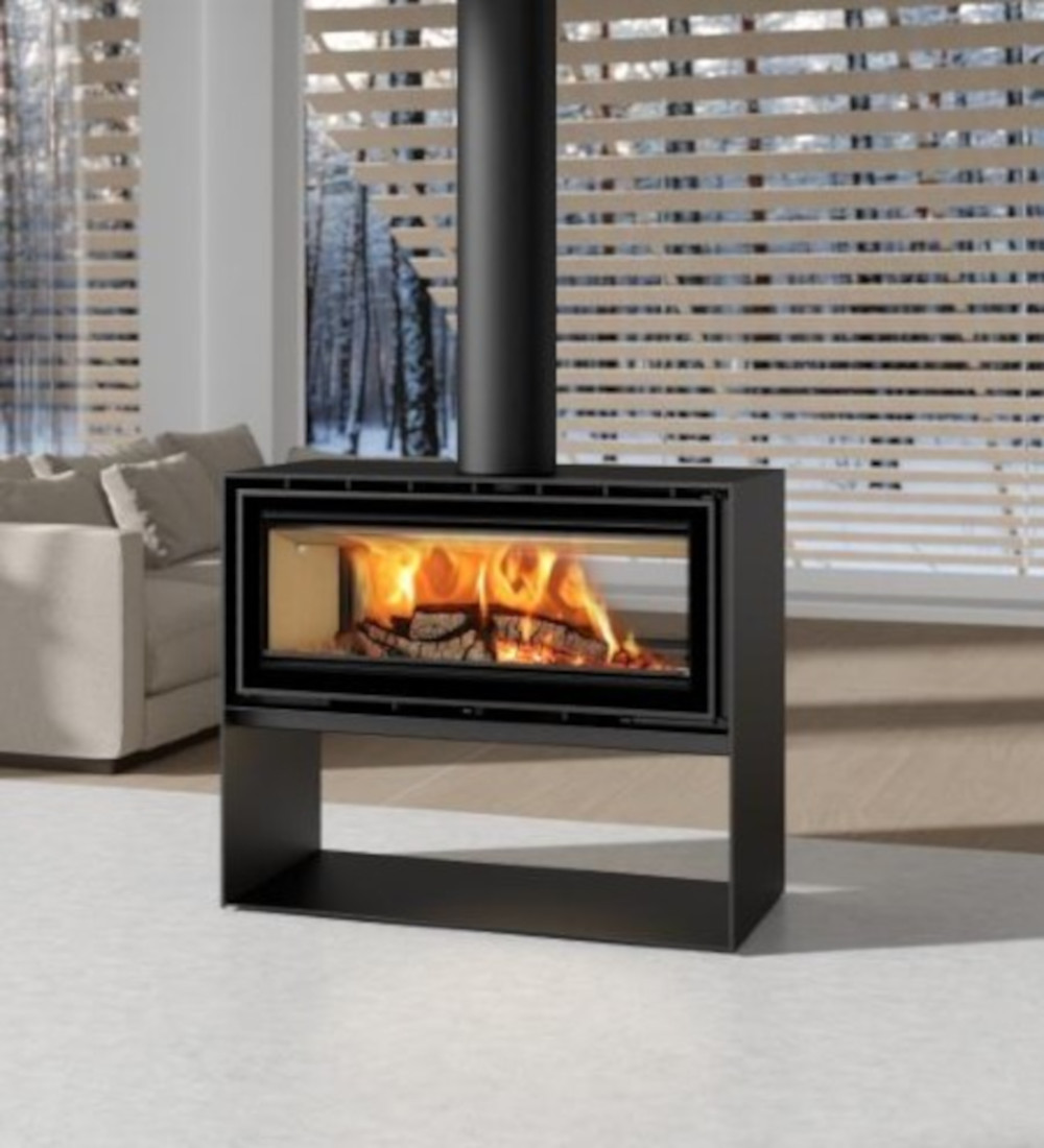 ADF Linea 100 Duo L Freestanding Fireplace (1)