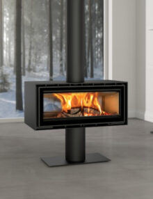 ADF Linea 100 Duo P Freestanding Fireplace
