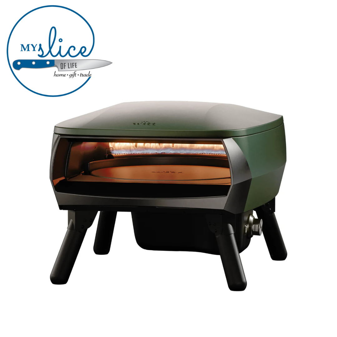 Witt Piccolo Rotante Gas Powered Pizza Oven with Rotating Stone - Green (1)