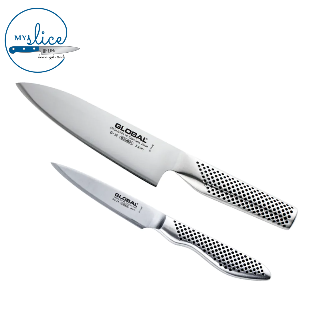 Global Classic 2 Piece Chef Knife Set