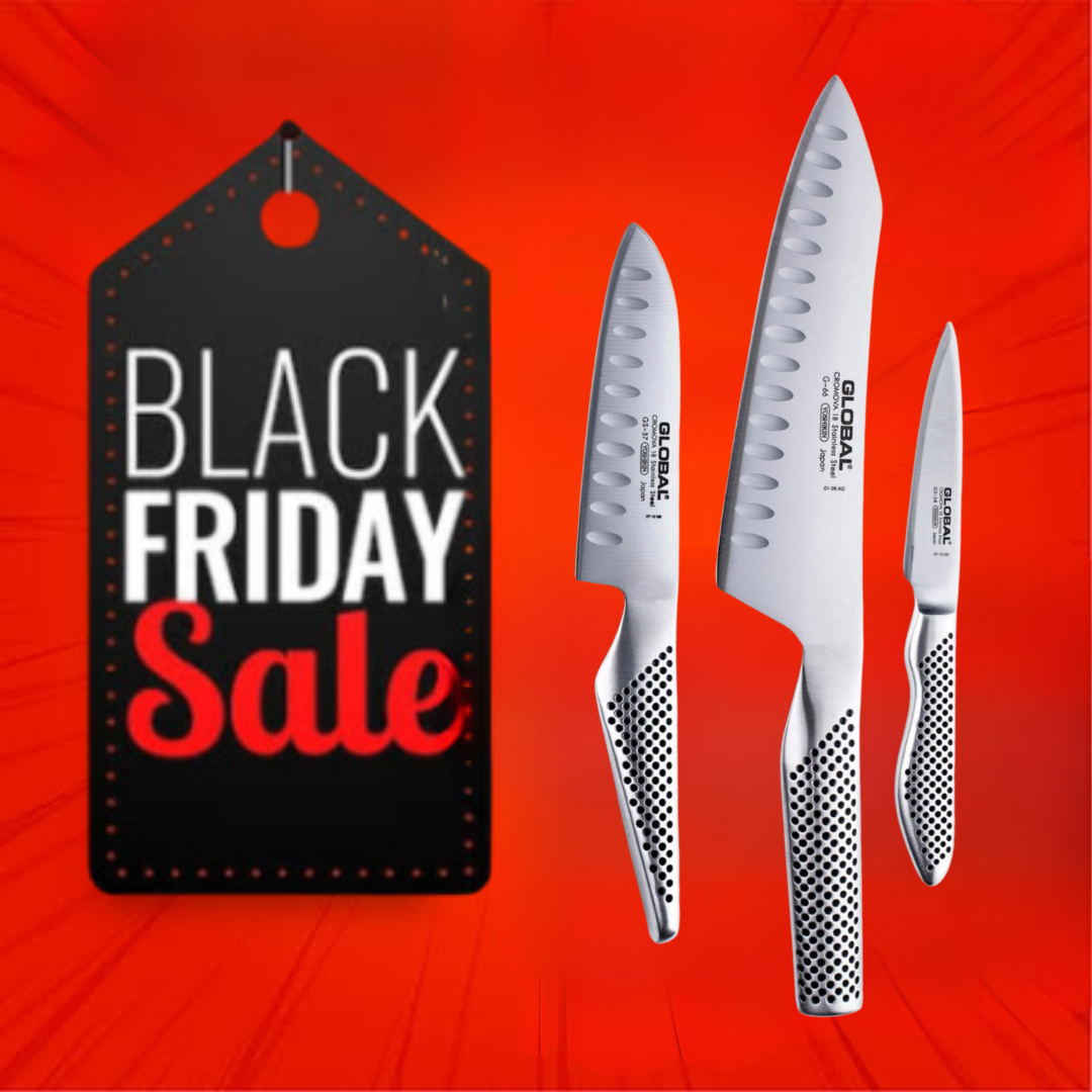 Global Classic 3 Piece Santoku Knife Set Black Friday Specials