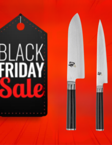 Shun Classic 2 Piece Santoku Knife Set DMS0280 - Black Friday Sales