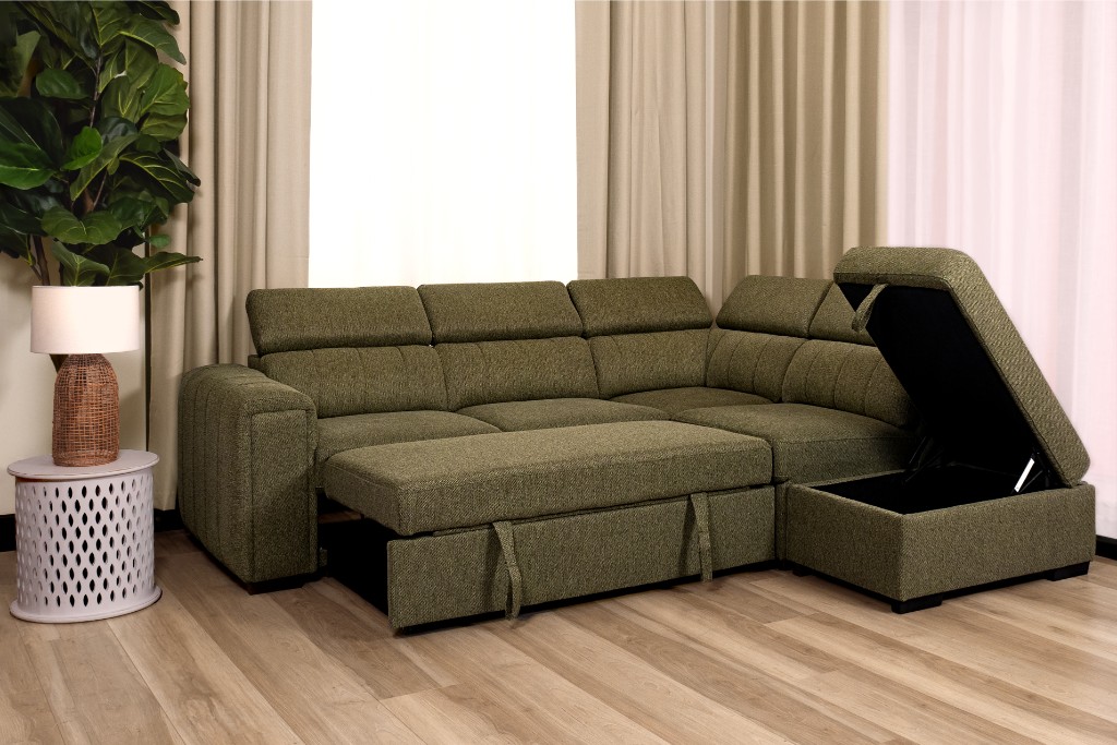 Oswell Corner Chaise with Sofabed (2)