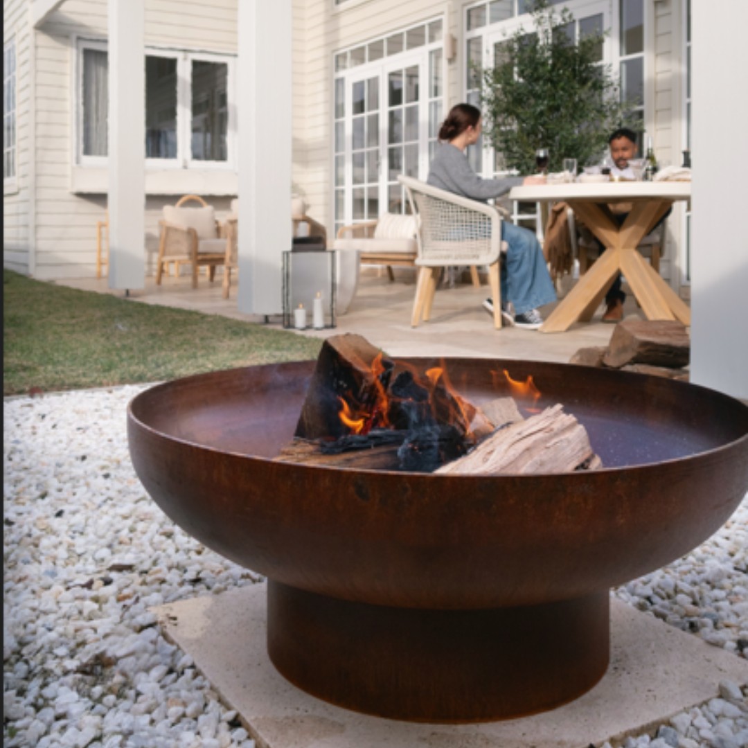 Hark Corten Steel 1m Elliptical Fire Pit (4)
